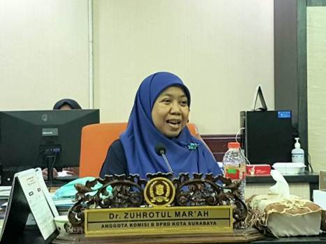 Anggota Komisi B DPRD Kota Surabaya, dr Zuhrotul Mar’ah.@KBID2023