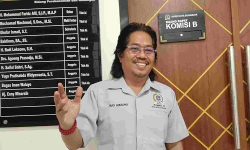 Anggota Komisi B DPRD Kota Surabaya, Budi Leksono.@KBID-2026.